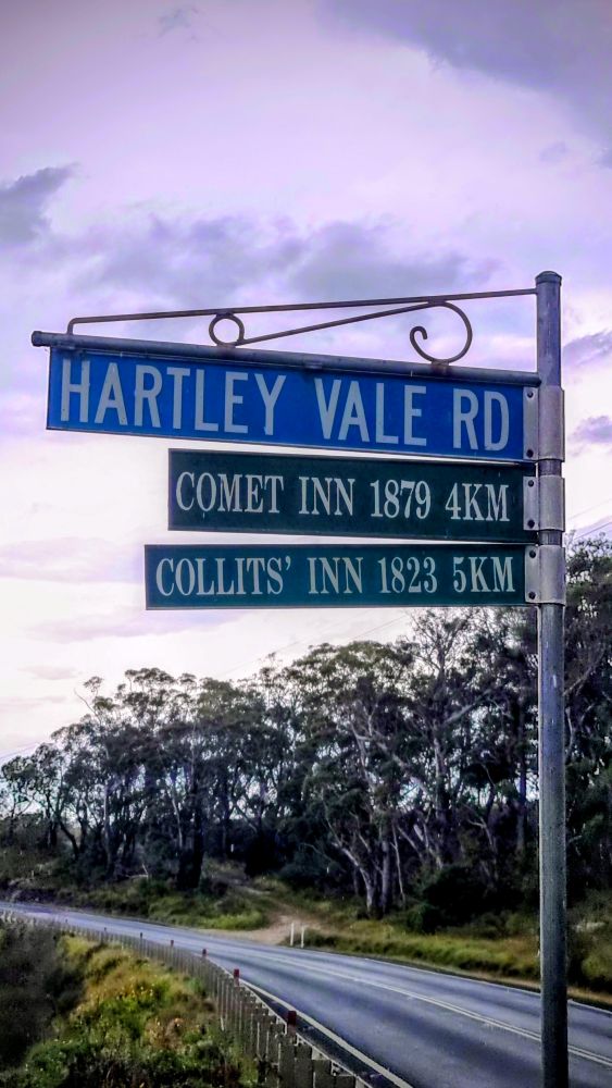 Hartley vale sign Darling causeway